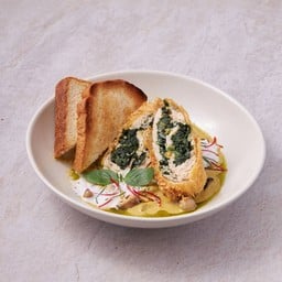 Chicken Cordon Bleu Spinach Stuffed with Green Curry Sauce