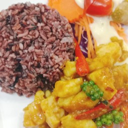 ข้าวคั่วกลิ้งปลาคลีน