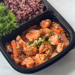 ข้าวไรซ์อกไก่ผัดกิมจิคลีน