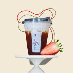 ชาสตรอว์เบอร์รี่ครีมชีส (STRAWBERRY TEA TOP WITH CREAM CHEESE 22oz)