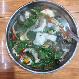 ต้มยำปลากระพง(ใส)