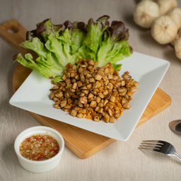 เห็ดสับคั่วพริกเกลือ(เป็นกับข้าว)