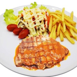 สเต็กหมูบาร์บีคิว