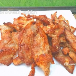 หมูแดดเดียวทอดน้ำปลา