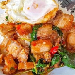 หมูกรอบกระเพราโจร🍛อาหารตามสั่ง พหลโยธิน52 เดลิเวอรี่🔥 หมูกรอบกรเพราโจรพหโยธิน52 ทิมเรืองเวช เพิ่มสิน20