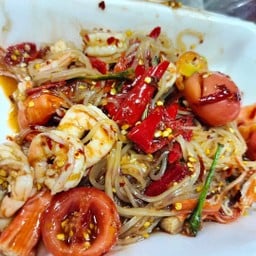 ตำเส้นเล็กกุ้งสุก