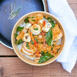 ข้าวไข่ข้นห่อหมกทะเล