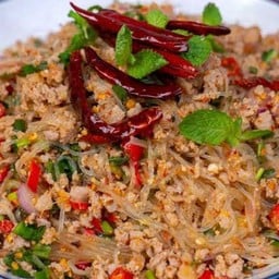 ลาบวุ้นเส้นหมูสับ