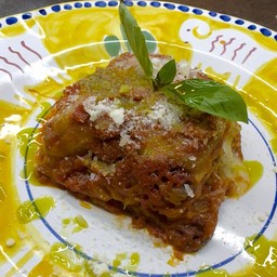 มะเขือม่วงอบชีสและมะเขือเทศ