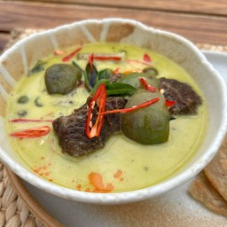 เนื้อตุ๋นเขียวหวาน+โรตี