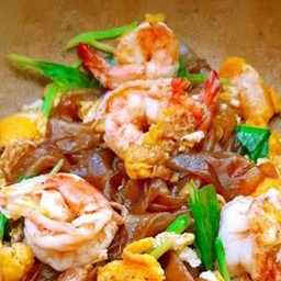 ผัดซีอิ้วเส้นใหญ่ กุ้ง