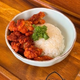 ข้าวหน้าไก่ ซอสสไปร์ซี่