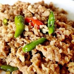 ข้าวหมูสับปลาเค็ม
