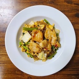 สุกี้ผัดแห้งหมู