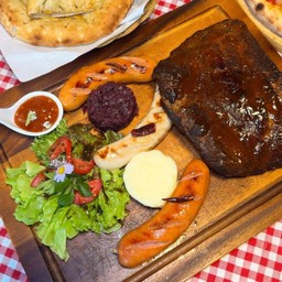 Smoked mixed grill platter for 2