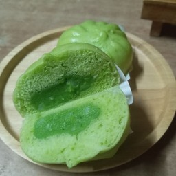 ซาลาเปาใบเตยไส้สังขยาใบเตยมะพร้าวอ่อน