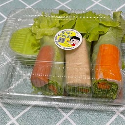 สลัดโรลรวม ฮอทด๊อท หมูยอ ปูอัด