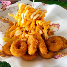 L:หอมทอด+เฟร้นฟราย