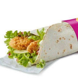 Crispy chicken sweet chilly wrap