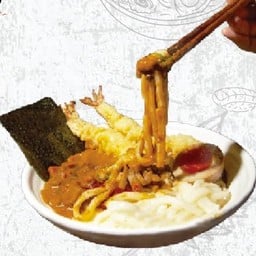 ราเมงแกงกะหรี่กุ้งเทมปุระ