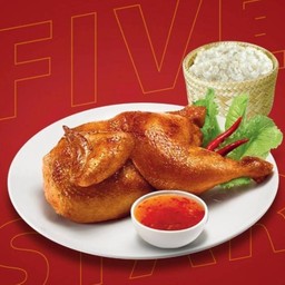 ชุดไก่ย่างสูตรทรงเครื่อง (ครึ่งตัว) พร้อมข้าวเหนียว