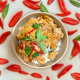 ข้าวไข่ข้นห่อหมก หมูสับ