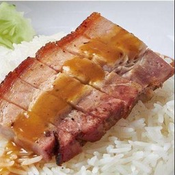 ข้าวหมูกรอบ