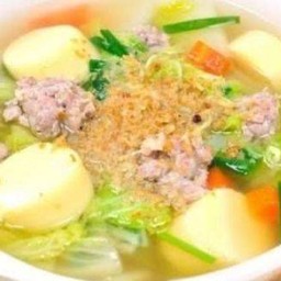 ต้มจืดเต้าหู้หมูสับผักกาดขาววุ้นเส้น