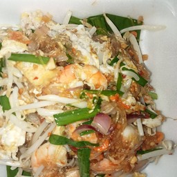 ผัดไทยวุ้นเส้นกุ้งสด