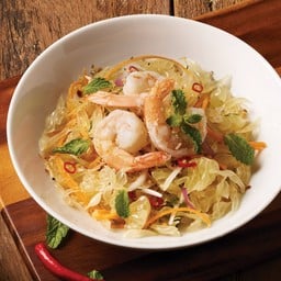 ยำส้มโอกุ้งสด
