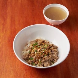 ข้าวต้มแห้งหมูบะช่อทรงเครื่อง