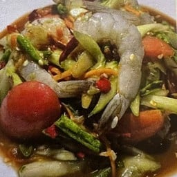 ตำแตงกุ้งสด