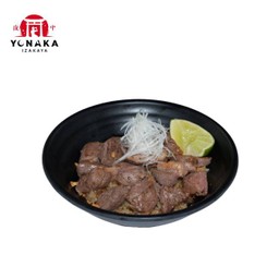 ข้าวกระเทียมเนื้อเต๋า