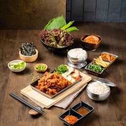 หมูย่างหมักซอสโคชูจัง สำหรับ2 ท่าน