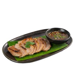 คอหมูแท้ย่าง | Grilled Pork Neck | 烤猪颈肉