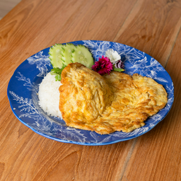 ข้าวไข่เจียว Omelette with  Rice