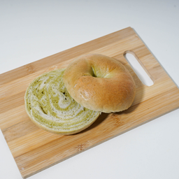 Marble matcha bagel