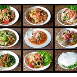 ส้มตำป้าหมูเลียบคลองสอง