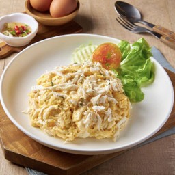 ข้าวไข่ข้นปู Creamy Omelette Crab with rice 🦀