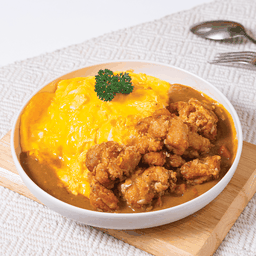ข้าวไข่ข้นเเกงกะหรี่ไก่