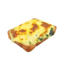โทสต์ผักโขมอบชีส Toast Spinach and cheese