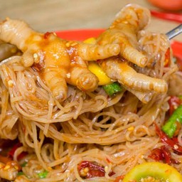 ตำเส้นเล็กตีนไก่