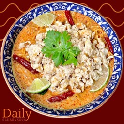 มาม่าต้มยำนมสด อกไก่สับ น้ำขลุกขลิก