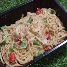สปาเก็ตตี้ครีมพริกสด