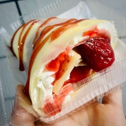 แป้งนุ่มครีมสดสตรอเบอรี่กวนโฮมเมด