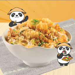 ข้าวคัตสึด้งกุ้งเทมปุระ