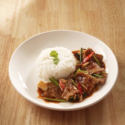 ข้าวเนื้อน้ำมันหอย