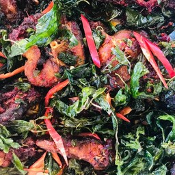 ผัดเผ็ดปลาดุกทอดกรอบ