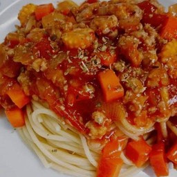 สปาเก็ตตี้ผัดซอสแดง