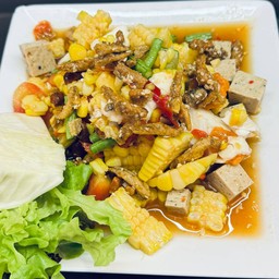 ตำข้าวโพดไข่เค็ม